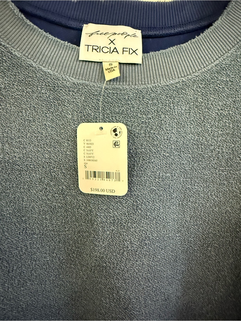 NWT Free People x Tricia Fix Love Me Not Sweatshirt - Picture 4 of 7